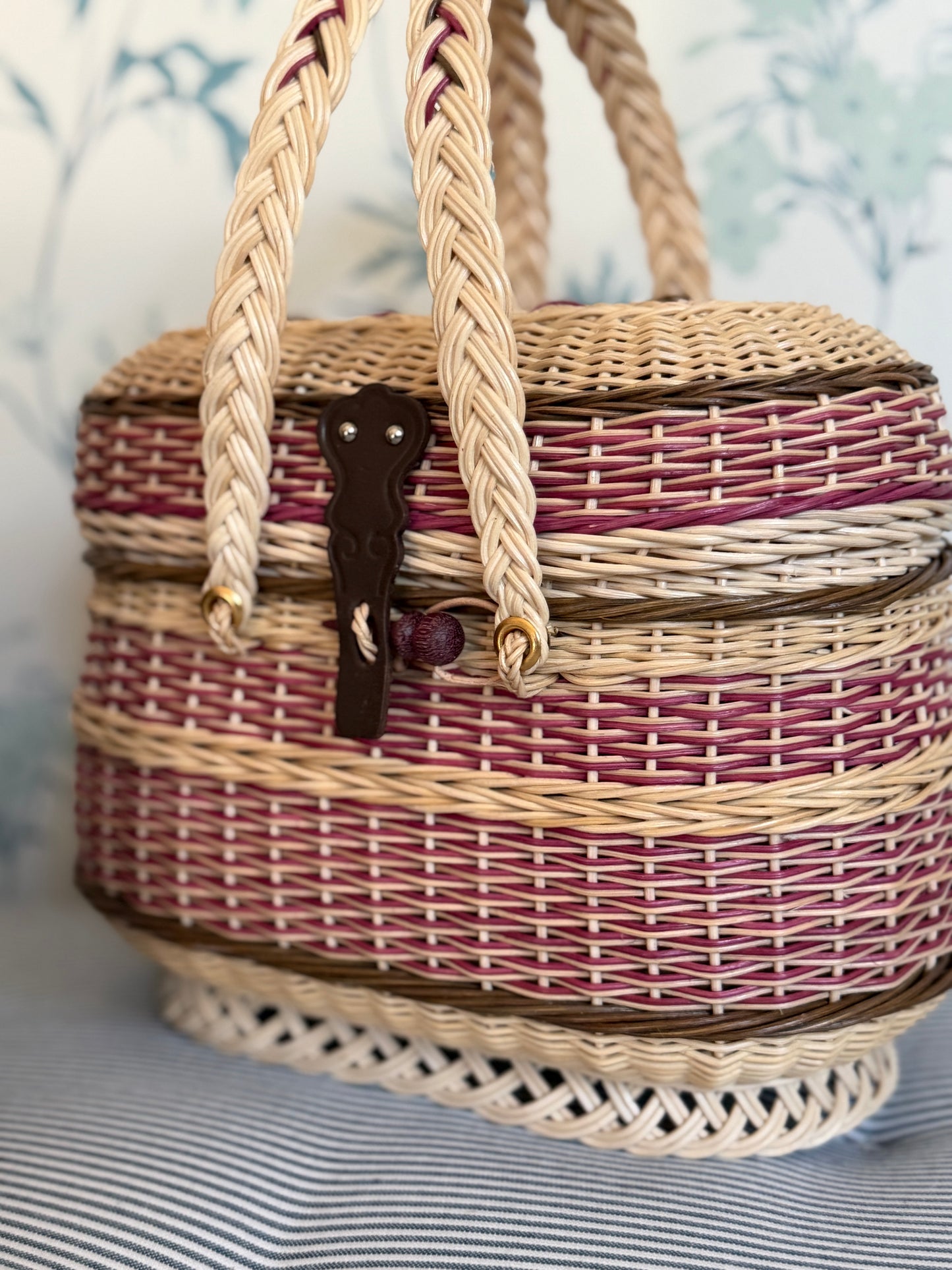 PREORDER French Market Basket - Plum