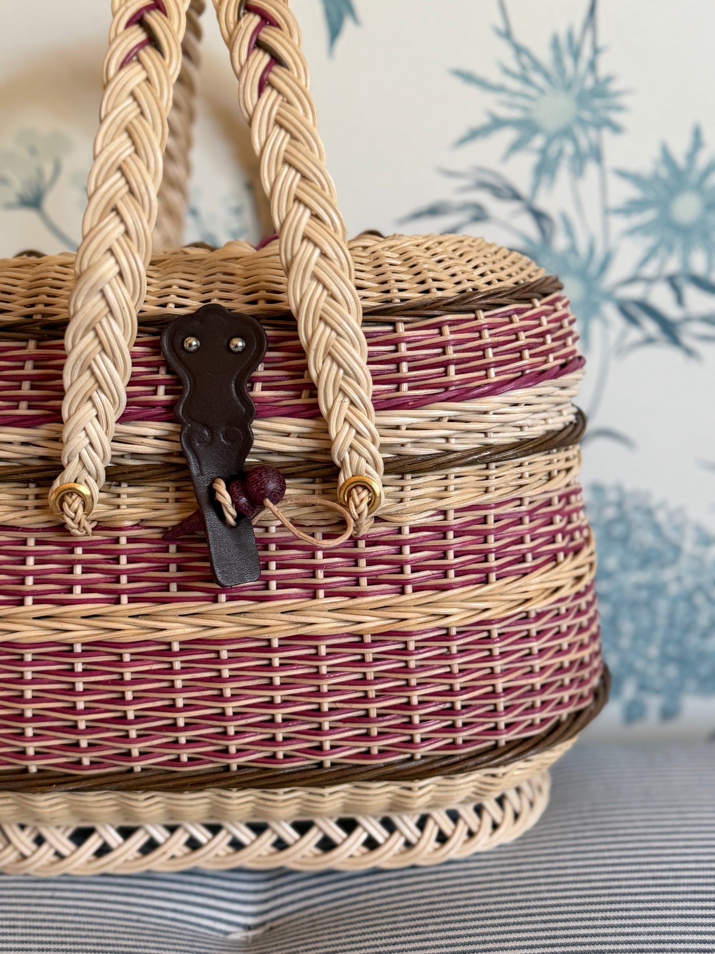 PREORDER French Market Basket - Plum