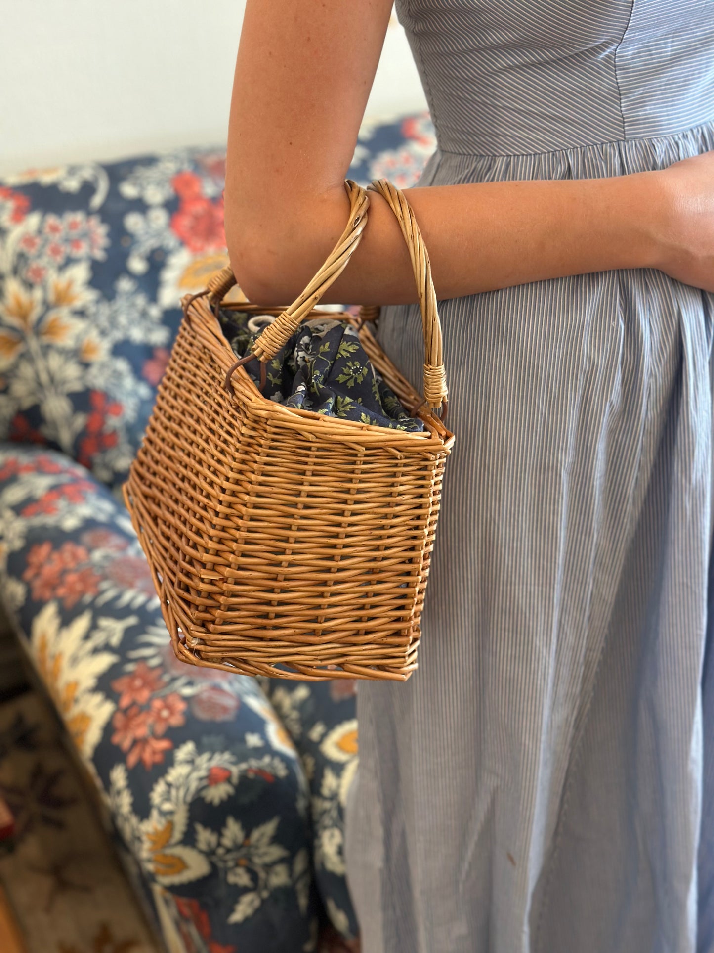 Birkin Wicker Tote