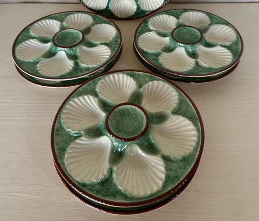 Vintage Longchamp Oyster Plates s/6